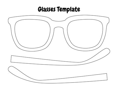 paper sunglasses template